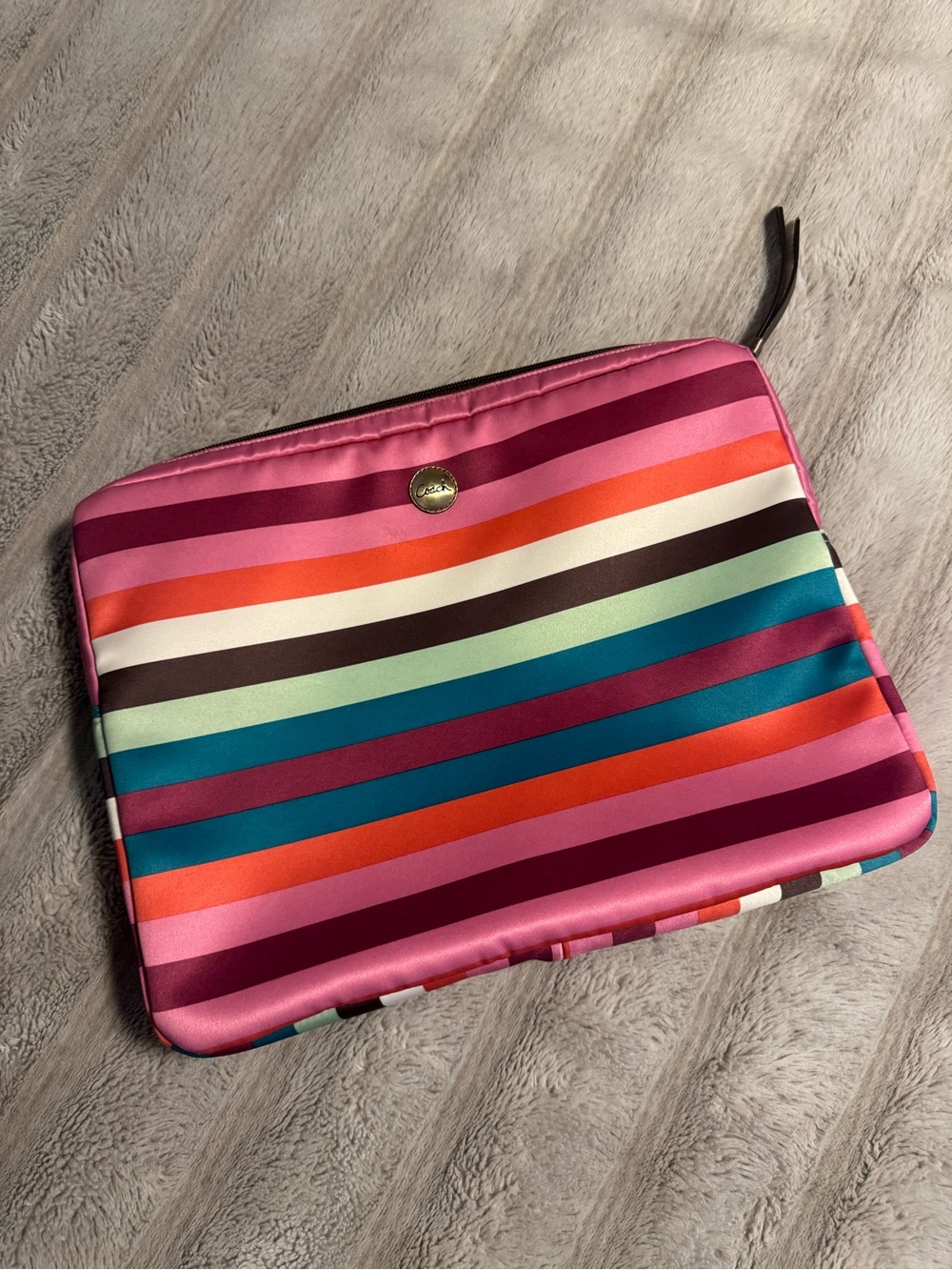Coach Legacy Stripe Pink Multi-Stripe Laptop Sleeve - so bright and cheerful!